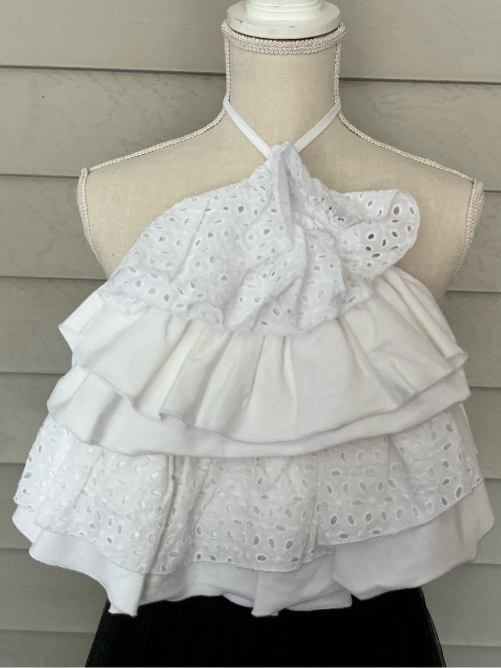 Zara Halter Ruffled Top size S
